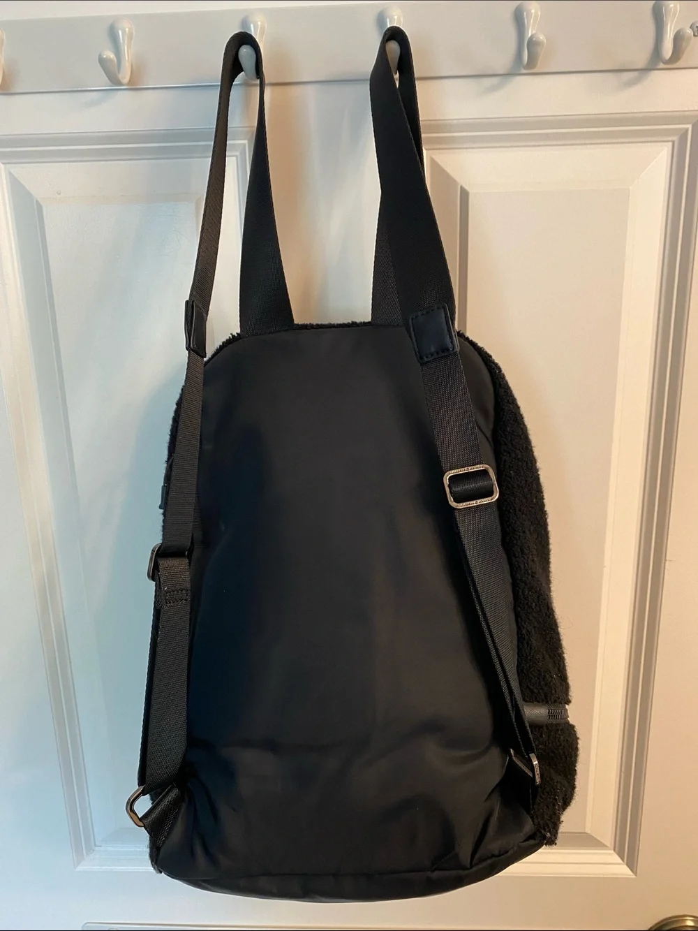 Lululemon black shearling backpack